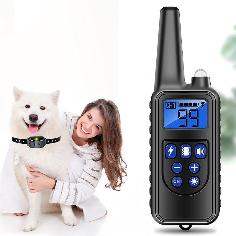 Dálkový výcvikový obojek pro psy, LumaPaw, dosah 300 m, LED, až pro 3 psy