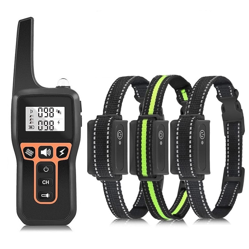 PaceGuard RangePro vattentåligt träningshalsband för hundar, 1000 m räckvidd, pip/vibration/stötar