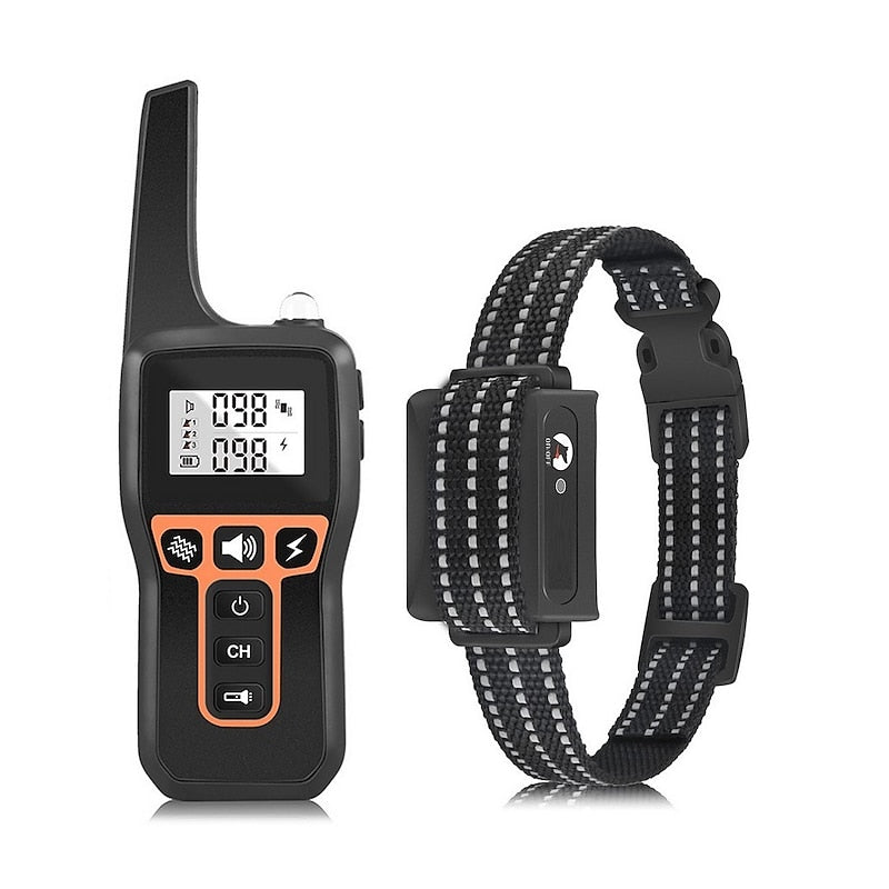PaceGuard RangePro vattentåligt träningshalsband för hundar, 1000 m räckvidd, pip/vibration/stötar