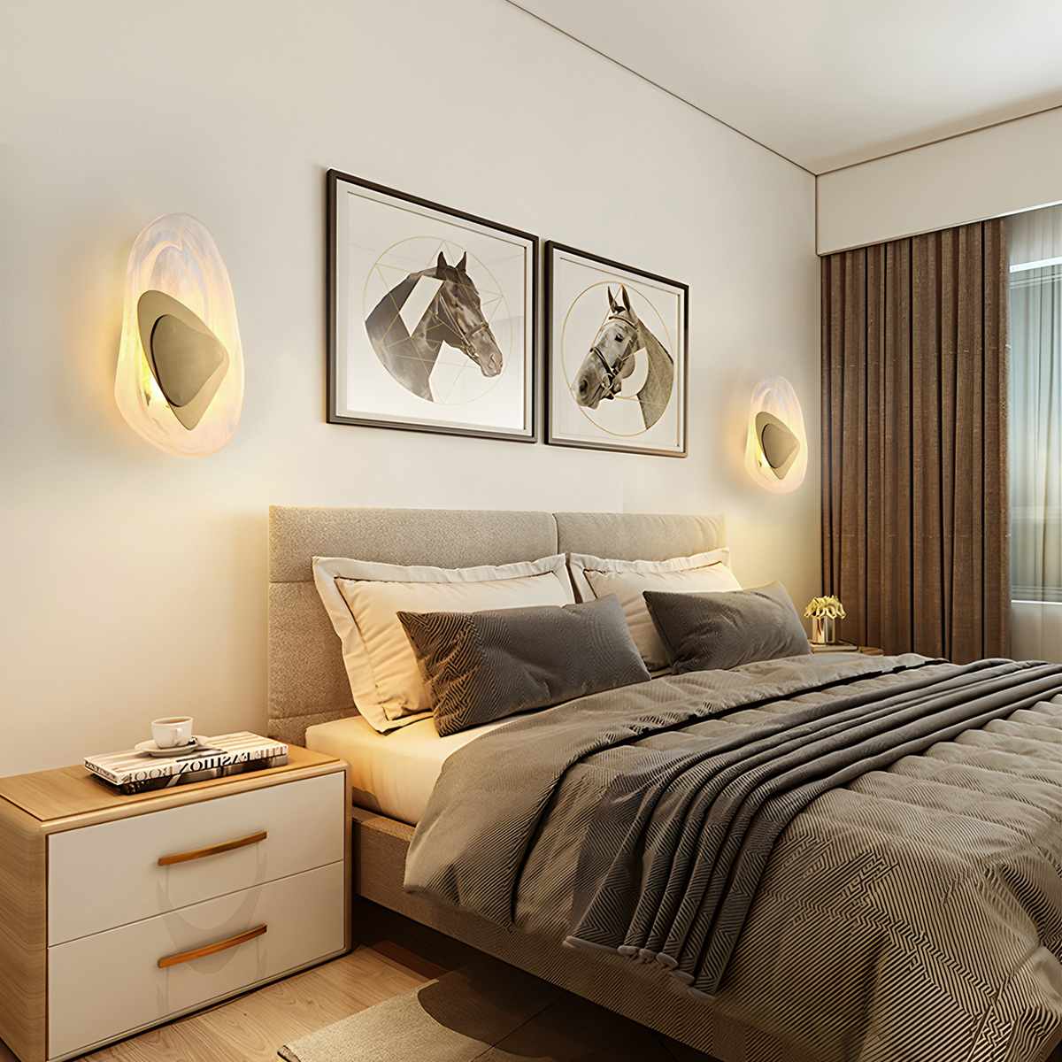 Luz de Parede Aurora Veil para Ambiente Etéreo e Decoração Moderna