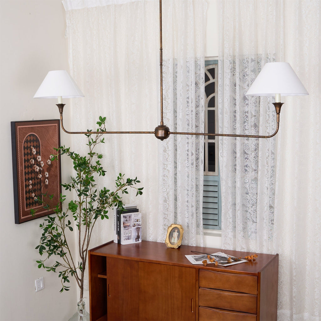Norli Modern Linear LED Chandelier Metal Living Room Bedroom | Fioriscas