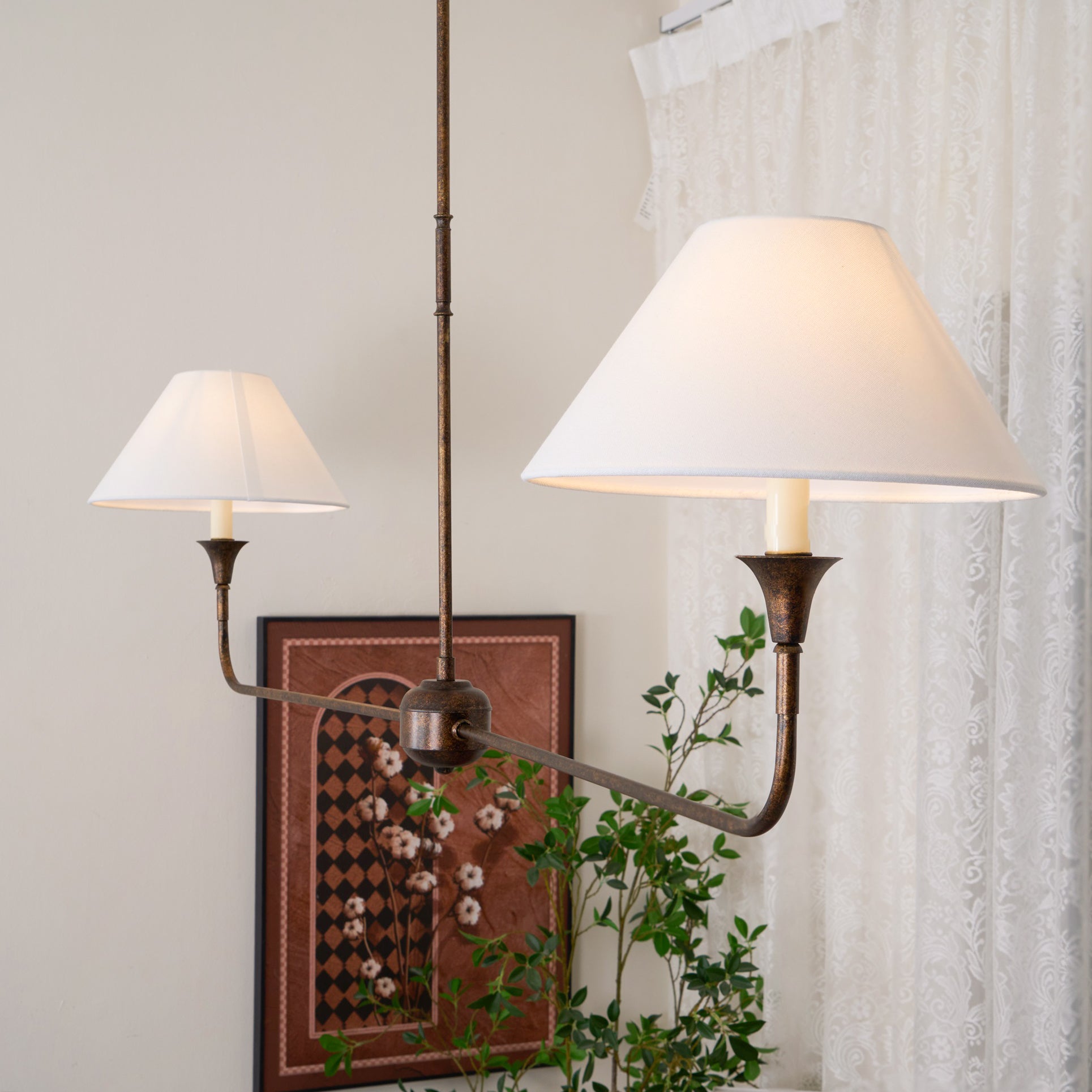 Norli Modern Linear LED Chandelier Metal Living Room Bedroom | Fioriscas