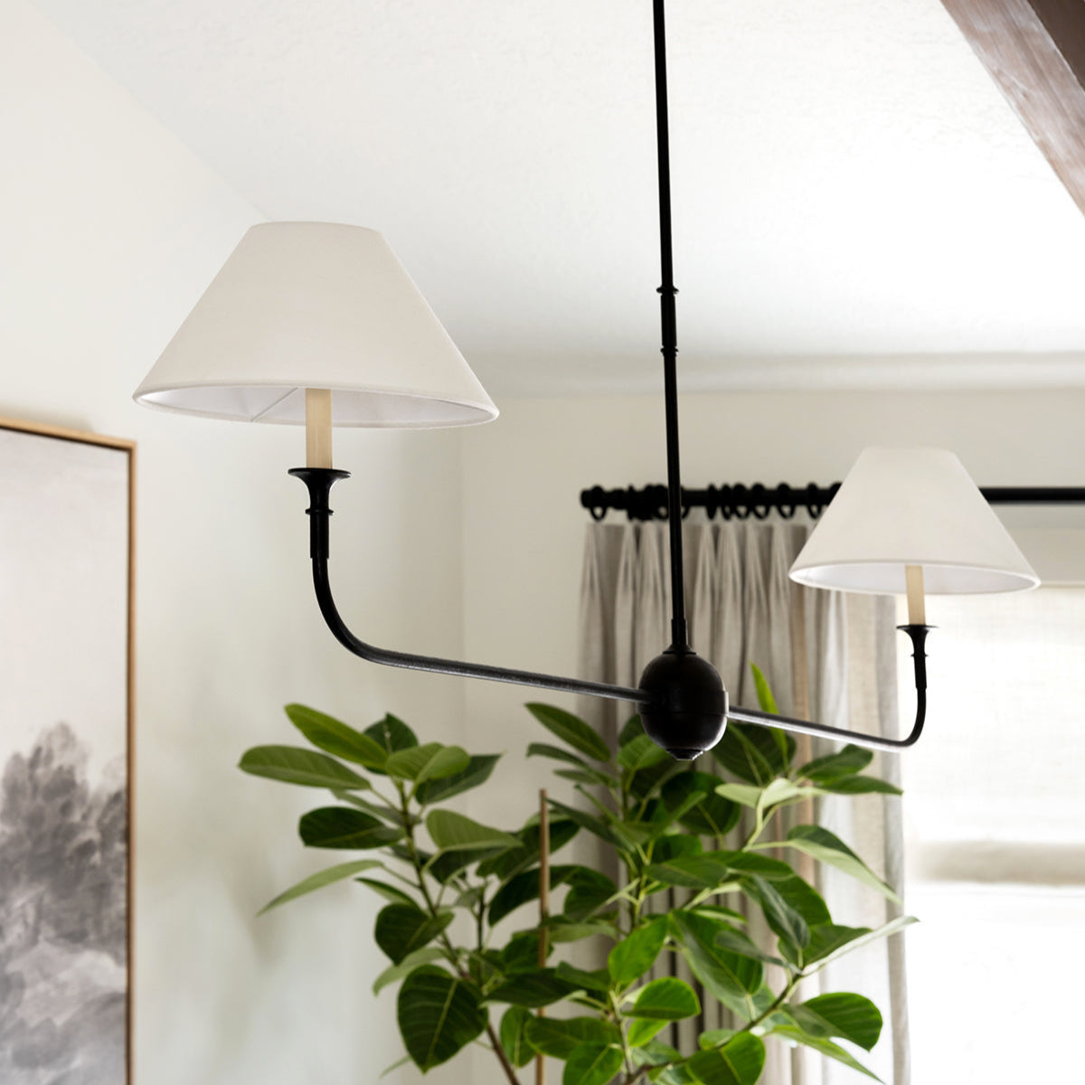 Norli Modern Linear LED Chandelier Metal Living Room Bedroom | Fioriscas