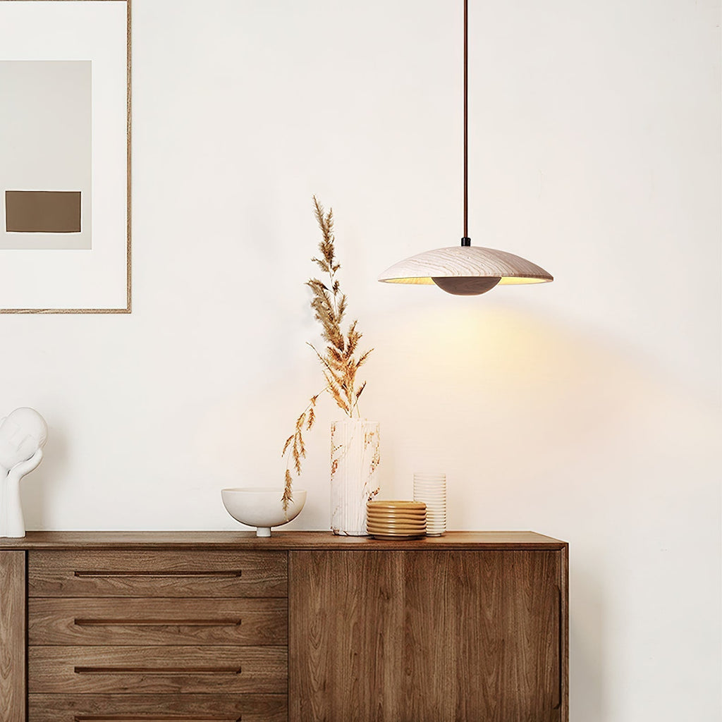 Zodore Wide-Brim Travertine Pendant Light | Fioriscas