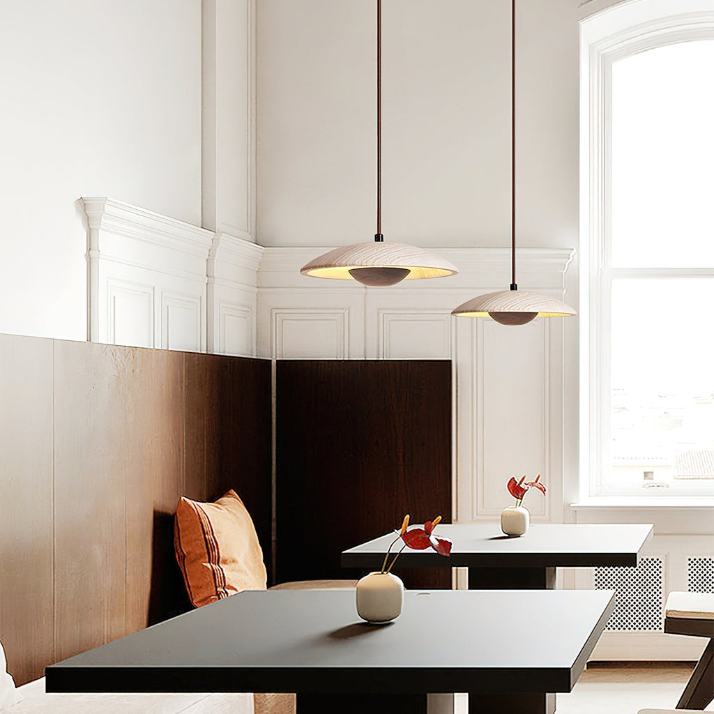 Zodore Wide-Brim Travertine Pendant Light | Fioriscas