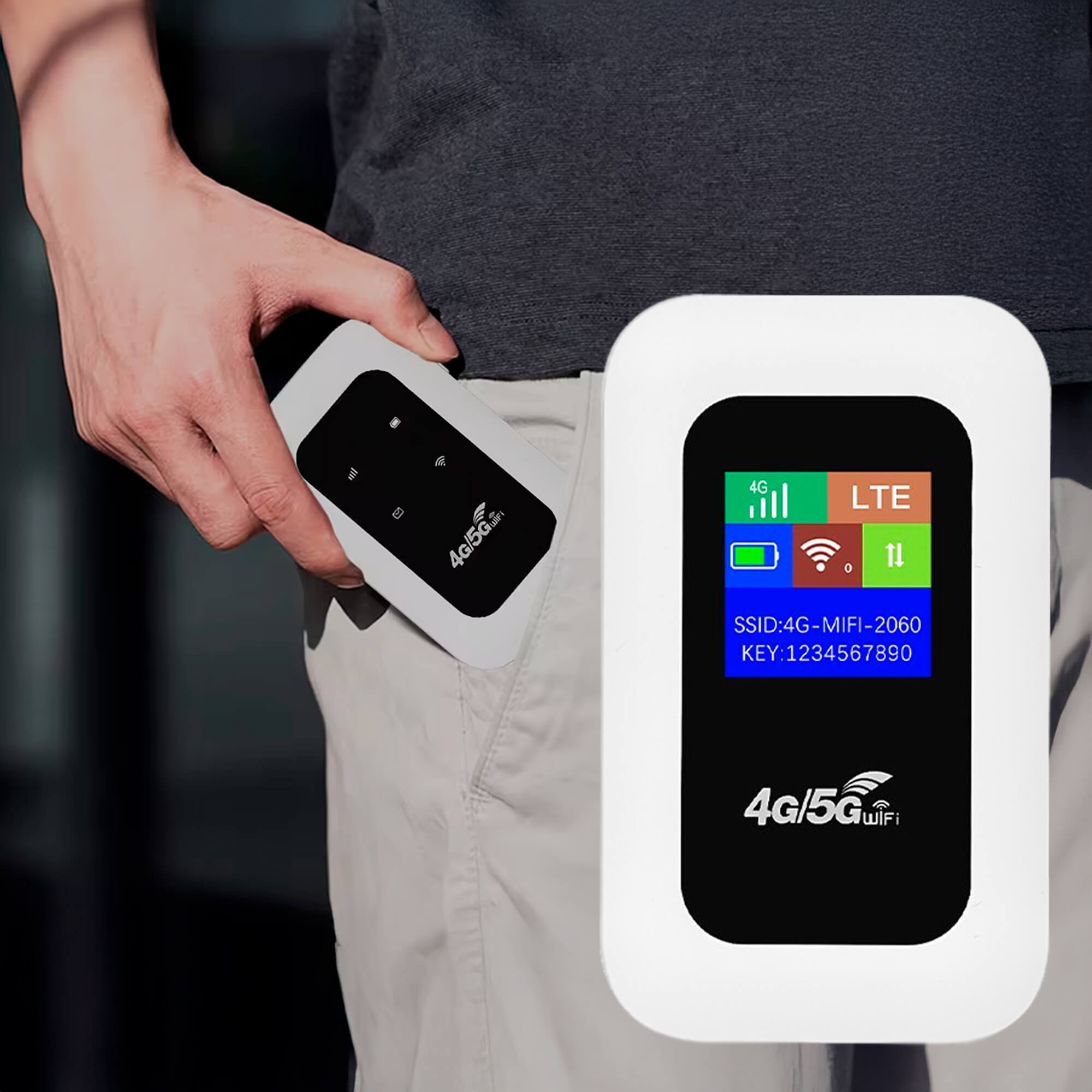 旅行・キャンプ・予備インターネット用 RoamWave ポータブル5Gホットスポットルーター