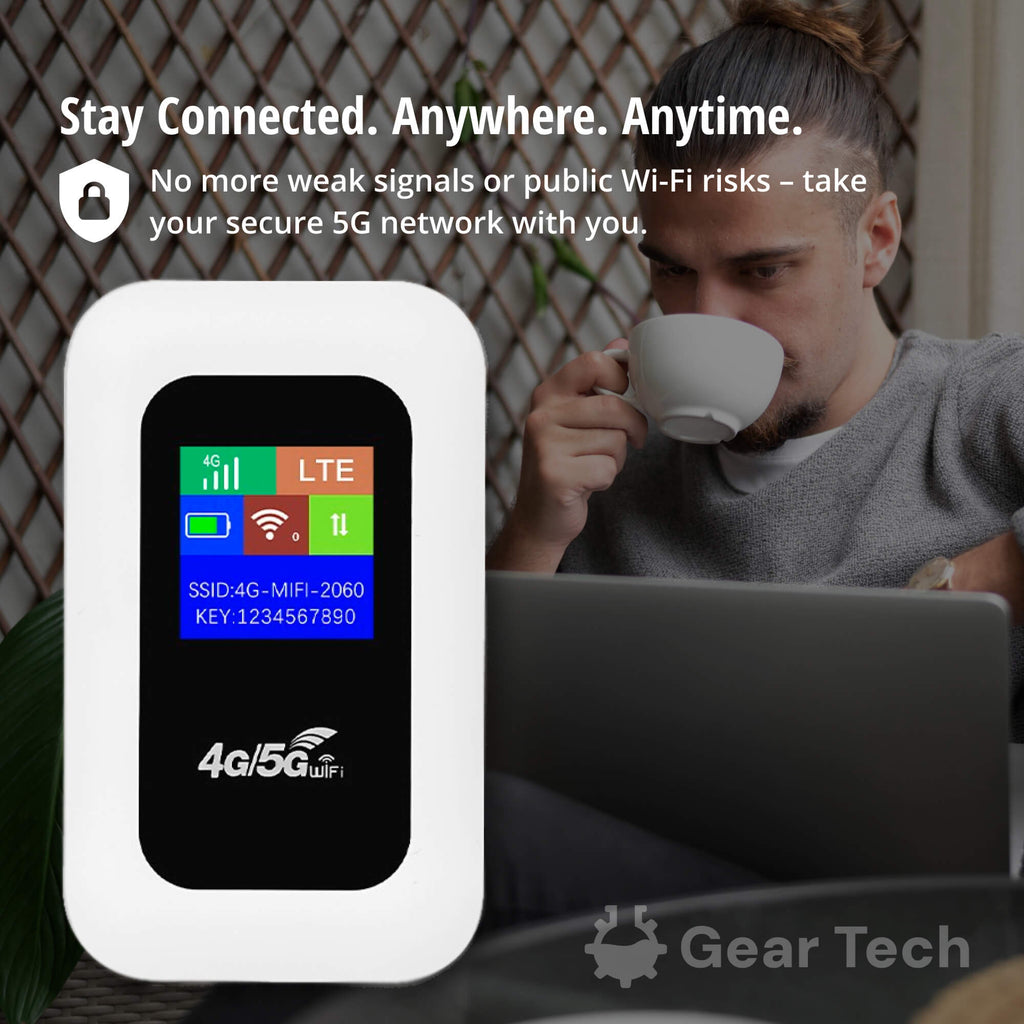 旅行・キャンプ・予備インターネット用 RoamWave ポータブル5Gホットスポットルーター