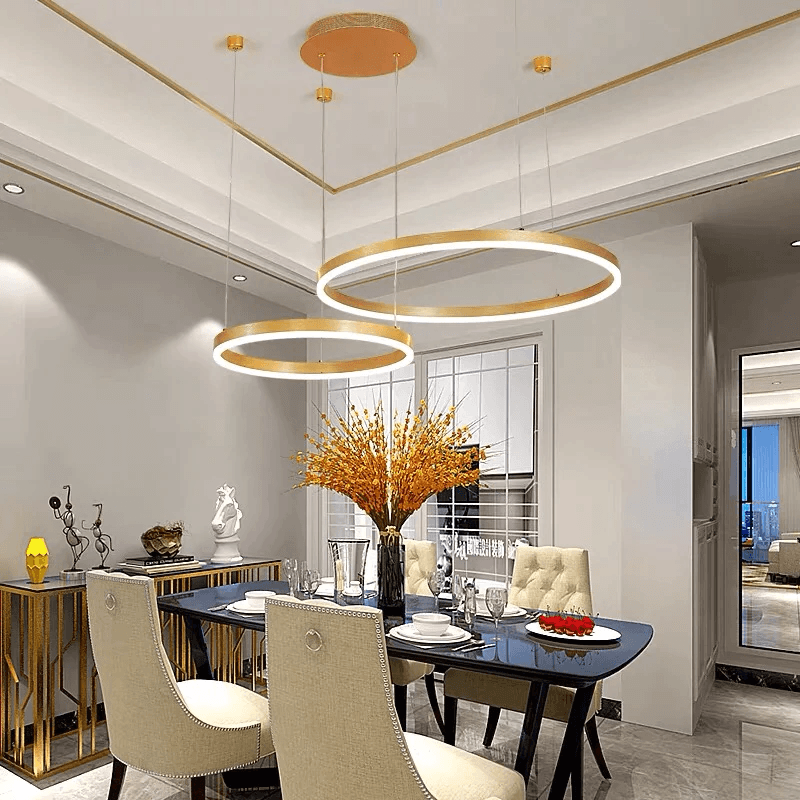 LumaNova závěsné světlo ve tvaru kruhu, stmívatelné na dálku, LED design
