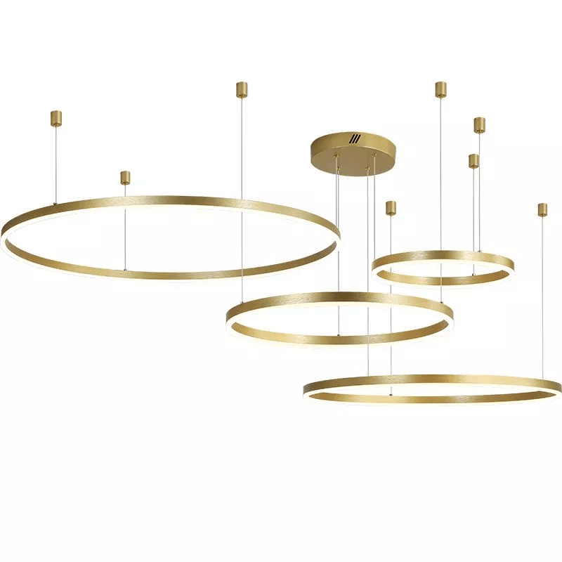 LumaNova závěsné světlo ve tvaru kruhu, stmívatelné na dálku, LED design