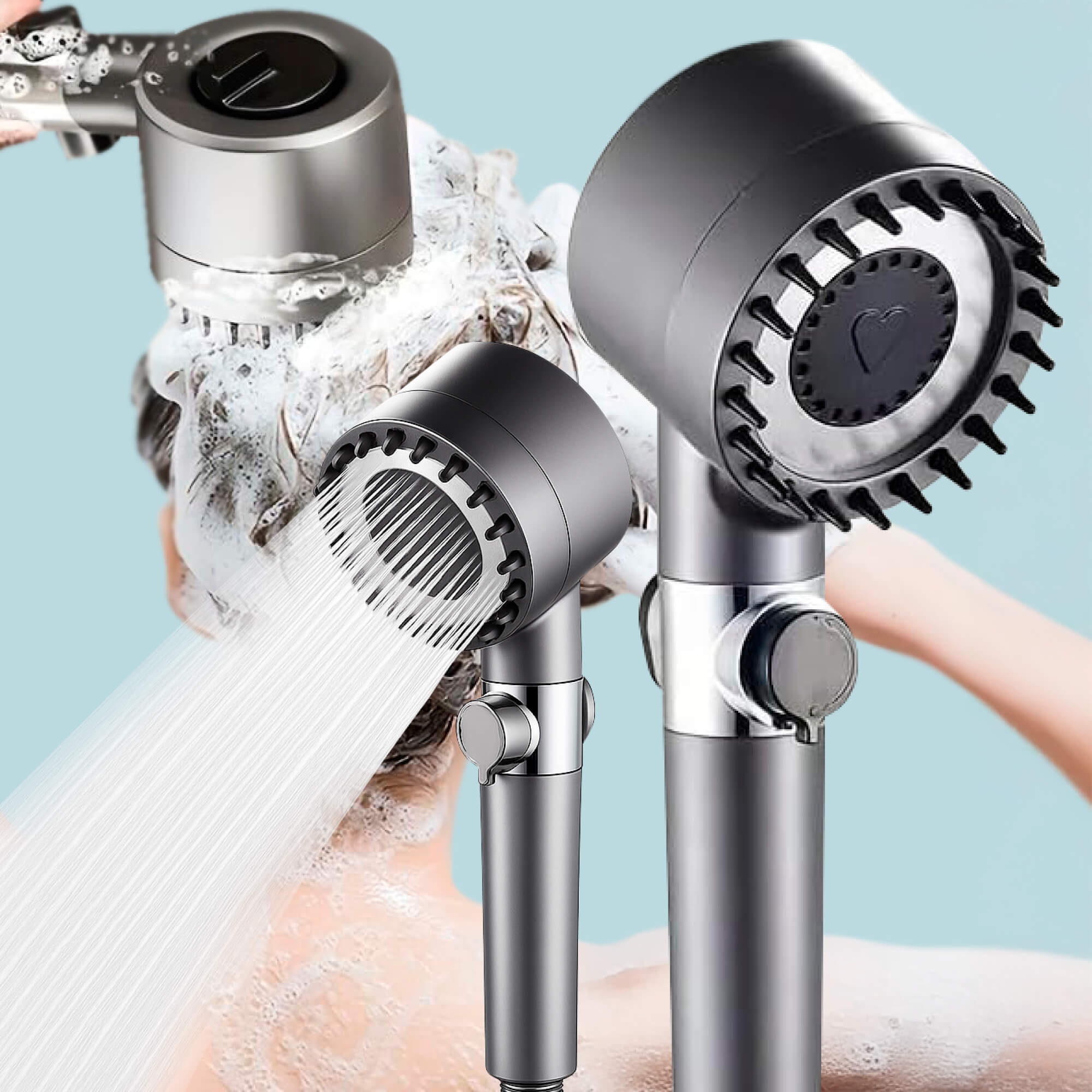 AquaPulse højtryksbrusehoved med spa-inspireret, 9-lags filtreret stråle