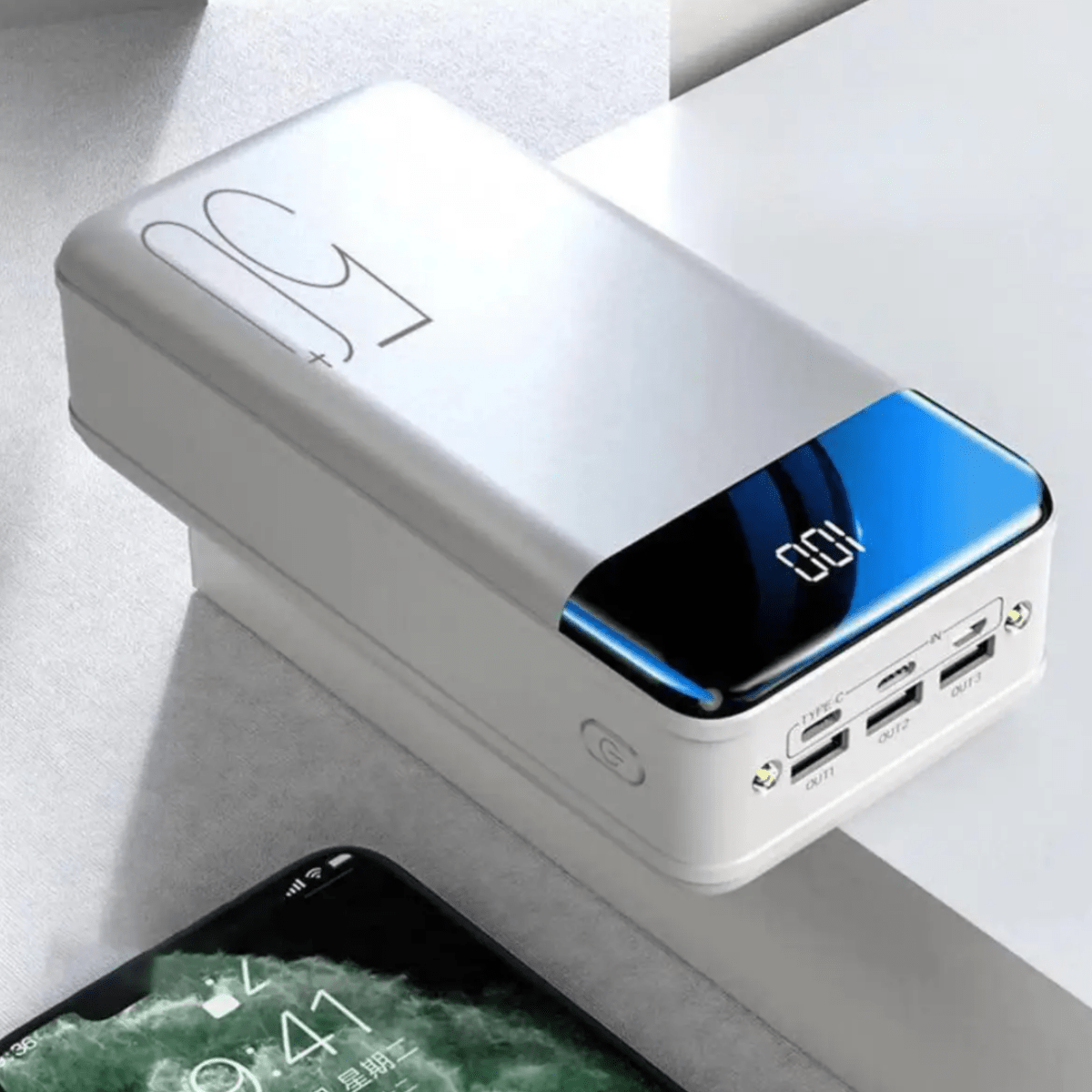 50K powerbank med supersnabb laddfunktion för maximal energi på språng - Fioriscas