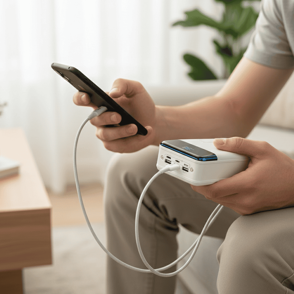 50K powerbank med supersnabb laddfunktion för maximal energi på språng - Fioriscas