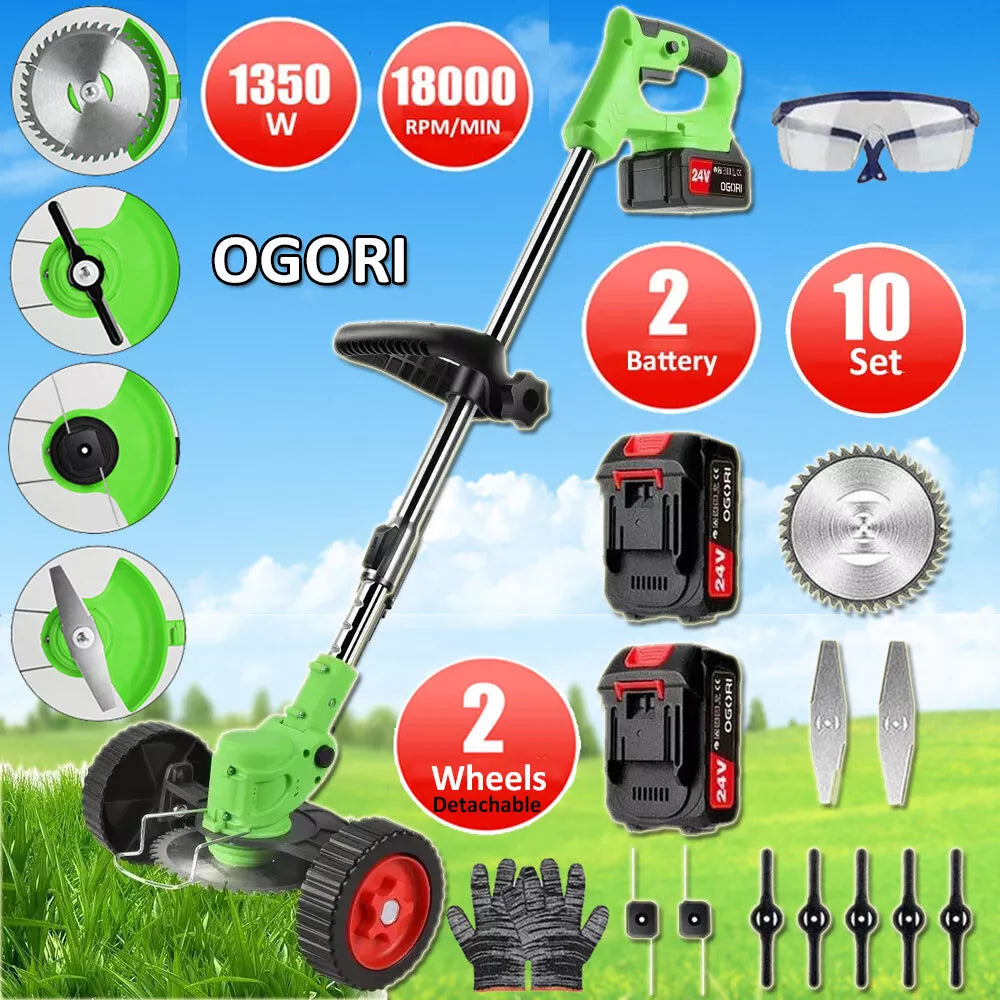 VoltEdge Akku-Rasentrimmer und Rasenkantenschneider, 24 V, Motor mit 18.000 U/min