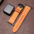Mareni Italian Leather Apple Watch Band, Handmade Smartwatch Strap