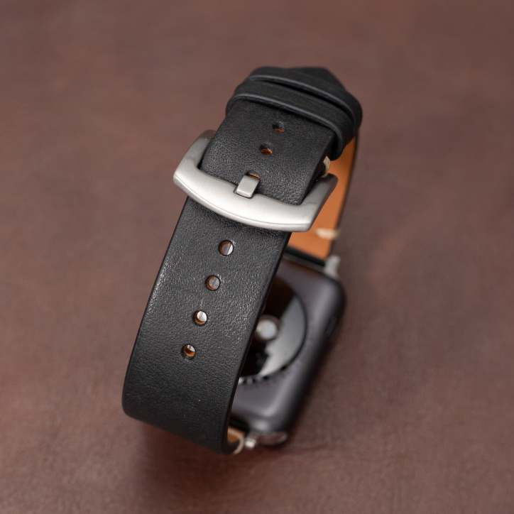Mareni Italian Leather Apple Watch Band, Handmade Smartwatch Strap