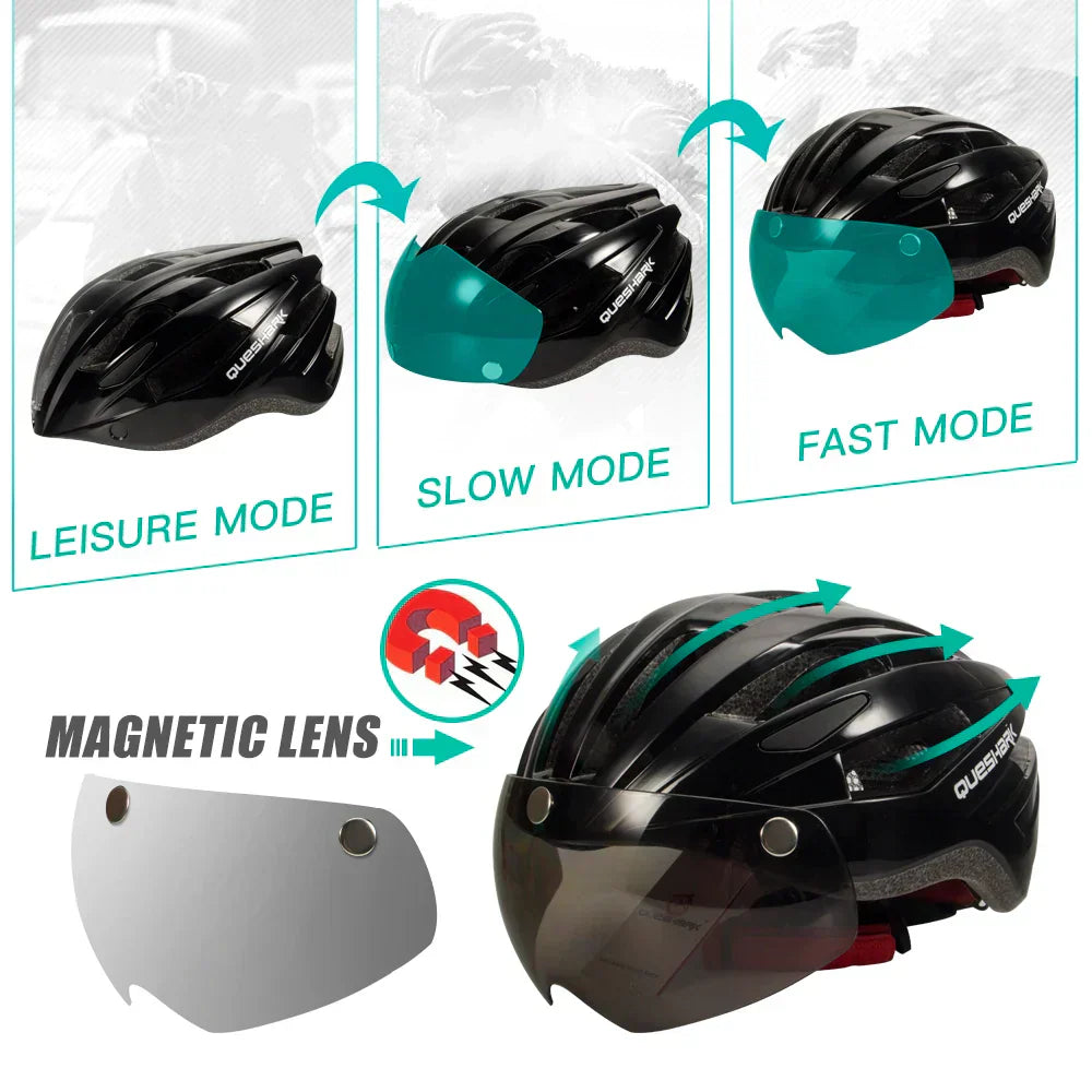 Velora Unisex-Fahrradhelm, Rücklicht-LED, passend für Kopfumfänge von 58–64 cm