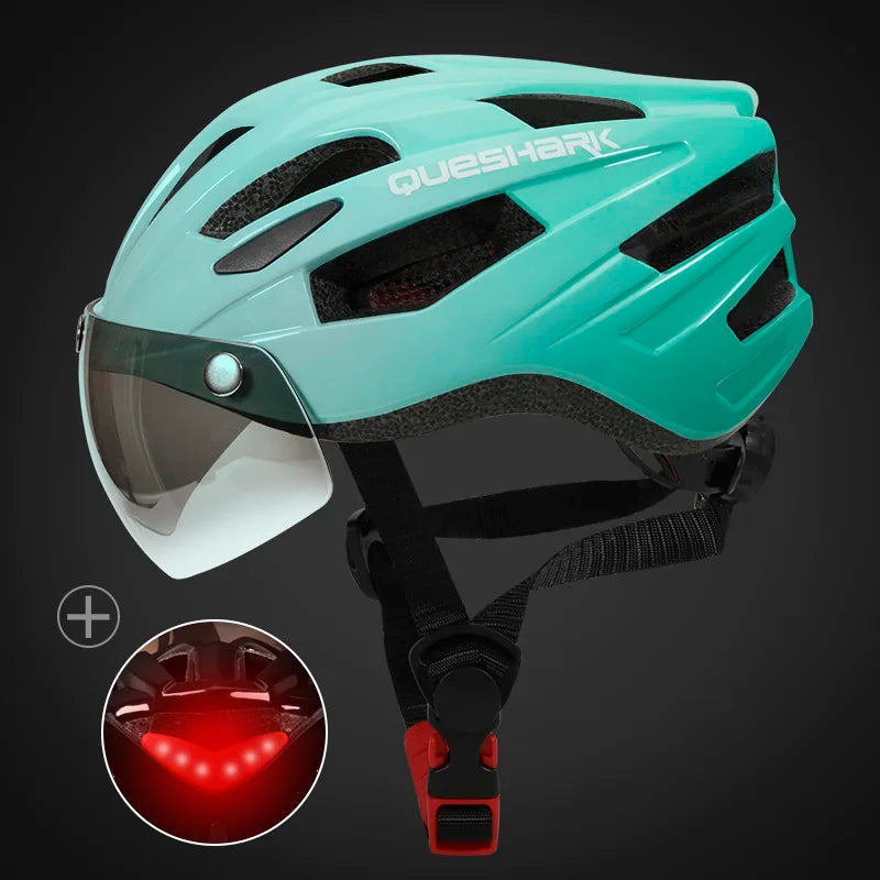Velora Unisex-Fahrradhelm, Rücklicht-LED, passend für Kopfumfänge von 58–64 cm