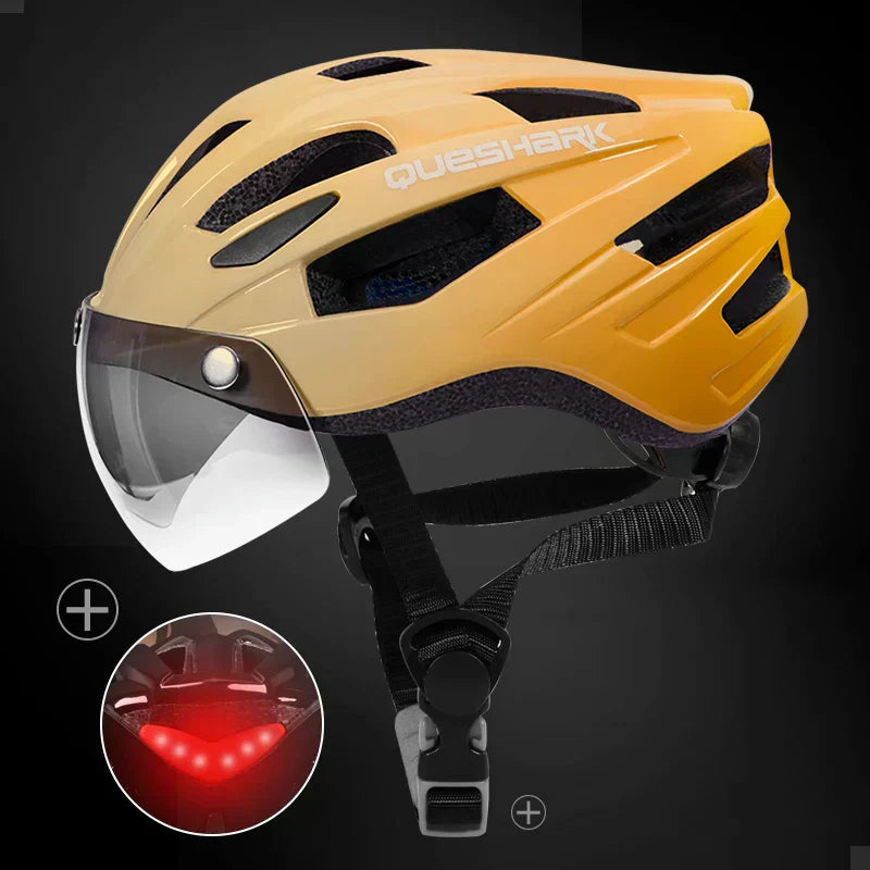 Velora Unisex-Fahrradhelm, Rücklicht-LED, passend für Kopfumfänge von 58–64 cm