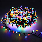 Luces LED impermeables en cadena con 8 modos para decoración exterior y de fiestas - Fioriscas