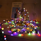 Luces LED impermeables en cadena con 8 modos para decoración exterior y de fiestas - Fioriscas