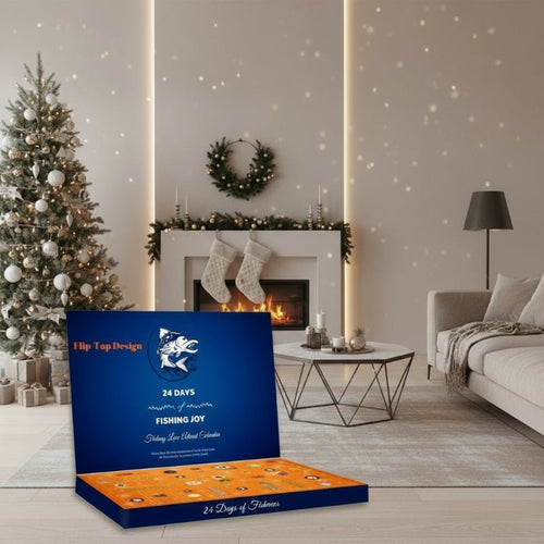 24-day fishing advent calendar with premium baits and tools - Fioriscas