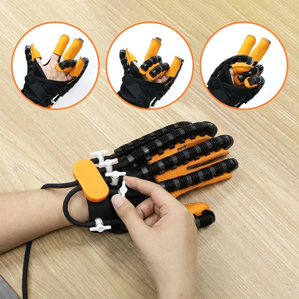 Luvas automáticas de treino de mãos para reabilitação e fortalecimento em casa - Fioriscas