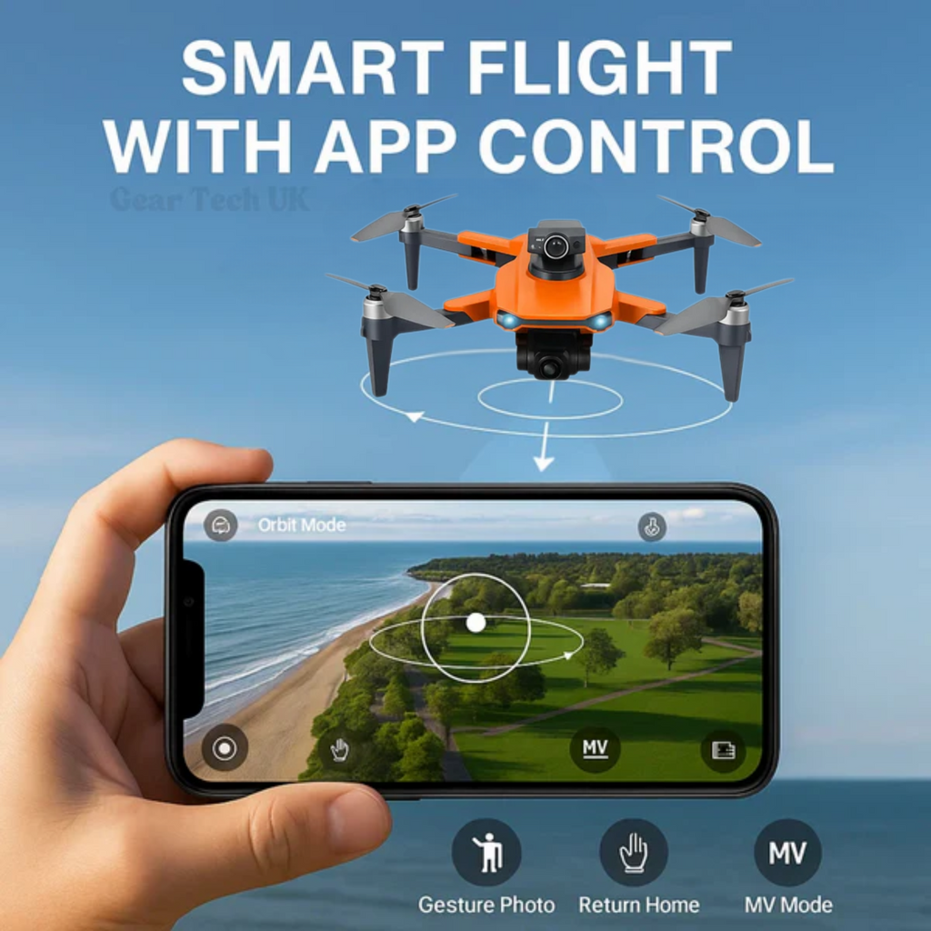 8K Dual-Camera Quadcopter Drone, AstraSky Pro With GPS Positioning