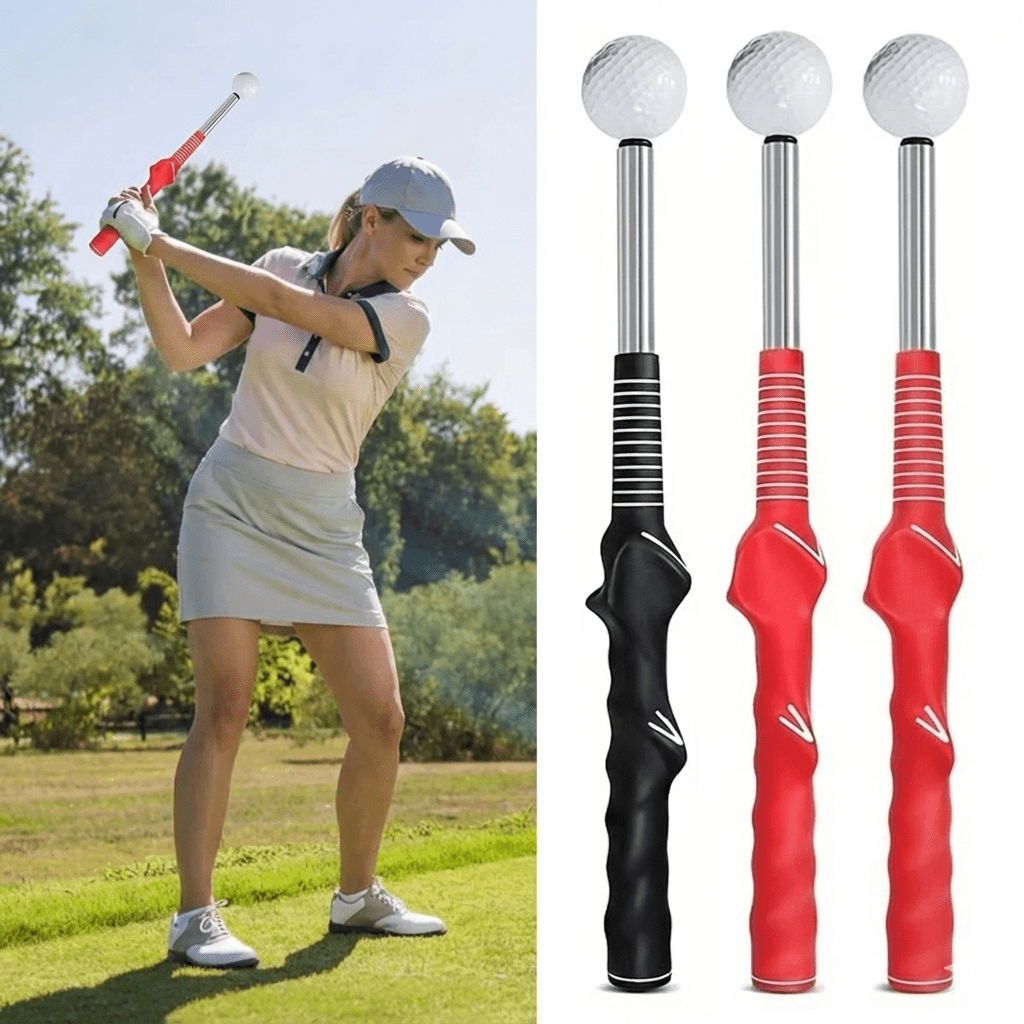 Utdragbar golfsvings tränare med klickfeedback - Fioriscas