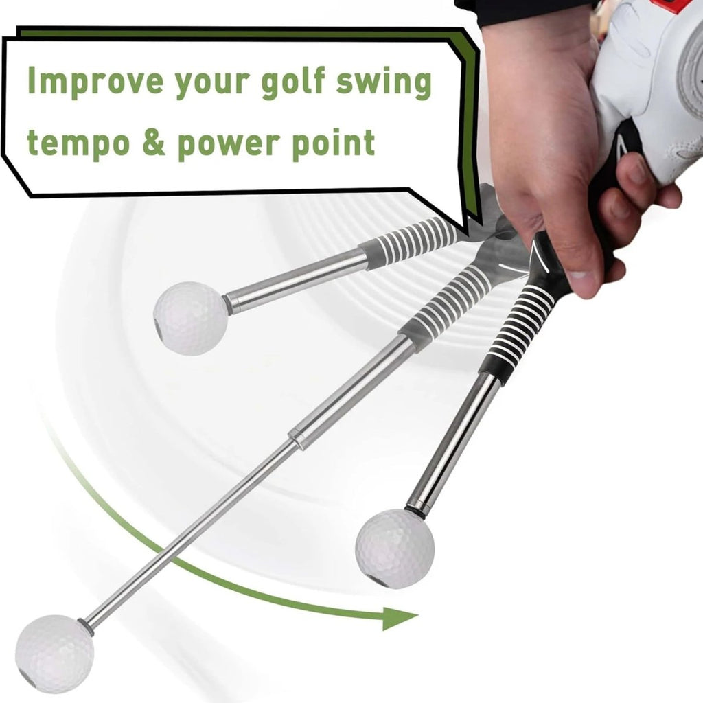 Utdragbar golfsvings tränare med klickfeedback - Fioriscas