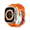 Zephra Apple Watch Band, FKM Sport Strap With Dual Buckle