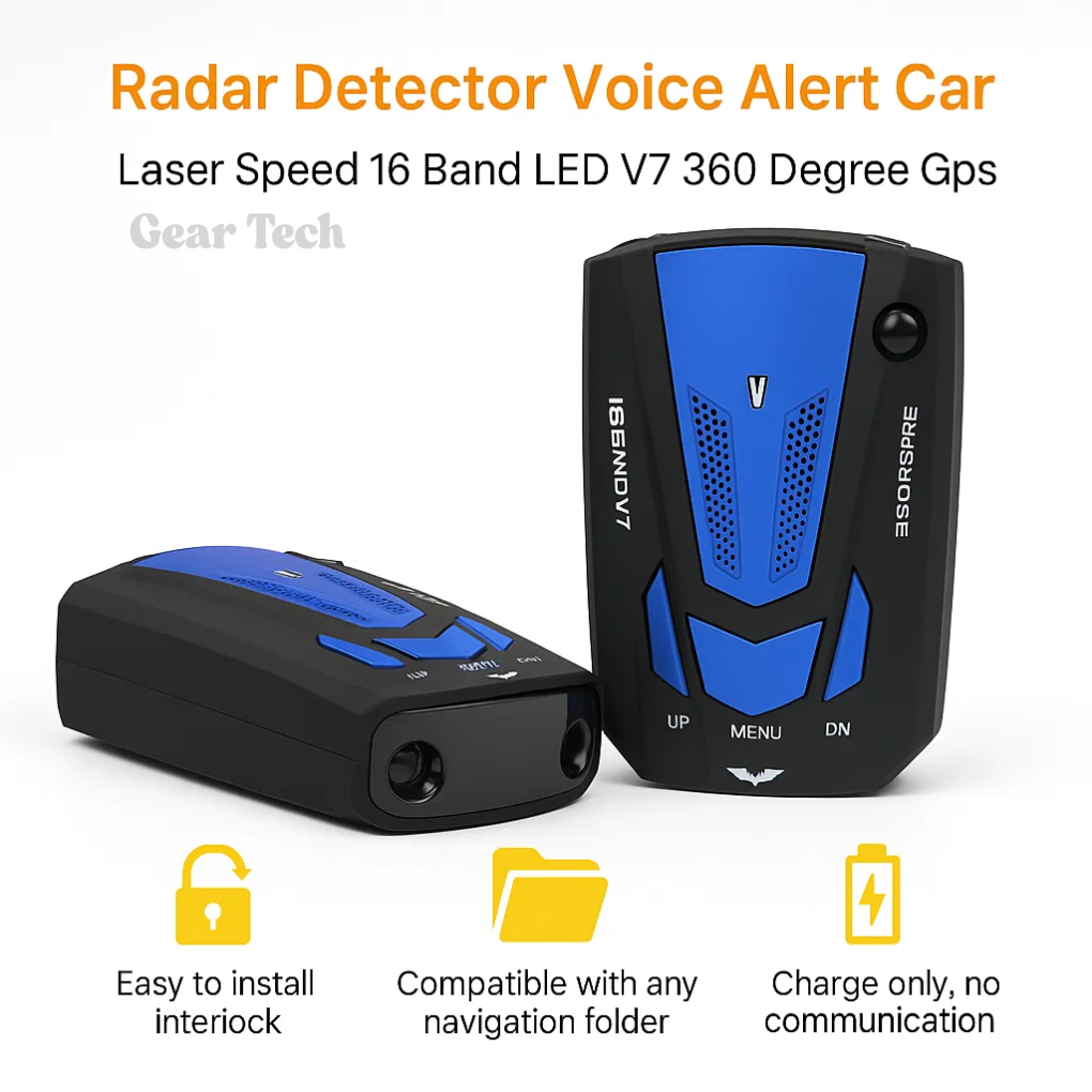 Radar Detector For UK Speed Camera Alerts, Red Or Blue