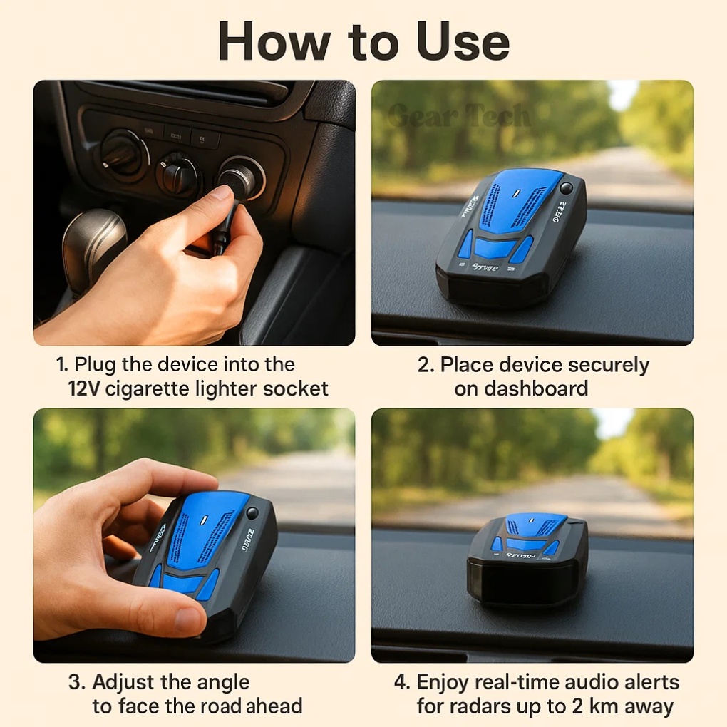 Radar Detector For UK Speed Camera Alerts, Red Or Blue