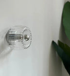 Aplique de parede de vidro Sunburst com abajur ondulado, luz ambiente RadiantFlux
