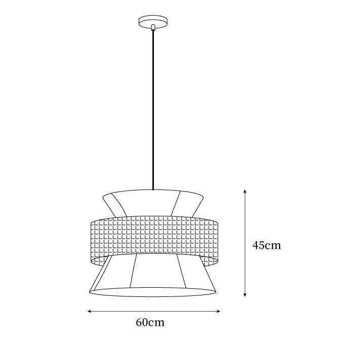 Ophelia Woven Rattan Pendant Light | Fioriscas