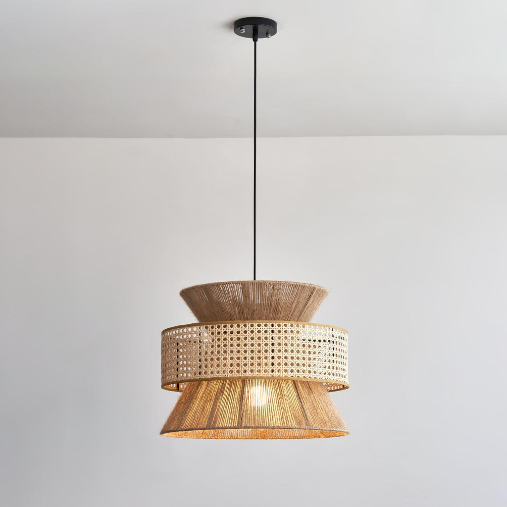 Ophelia Woven Rattan Pendant Light | Fioriscas