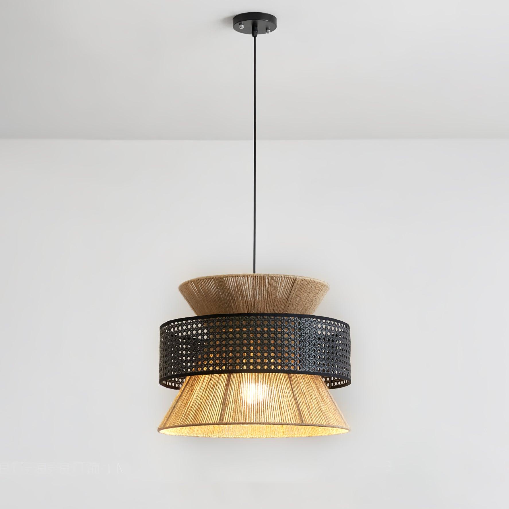 Ophelia Woven Rattan Pendant Light | Fioriscas