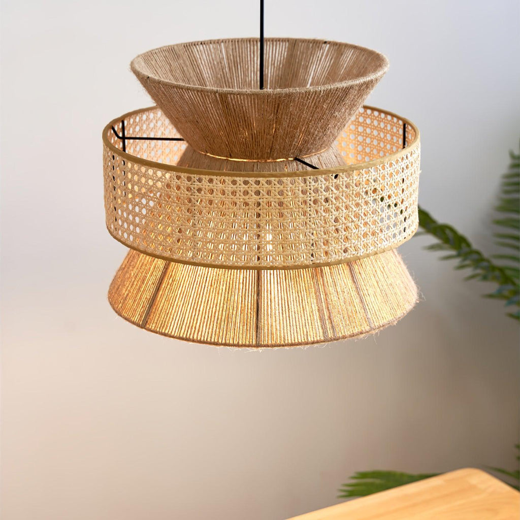 Ophelia Woven Rattan Pendant Light | Fioriscas