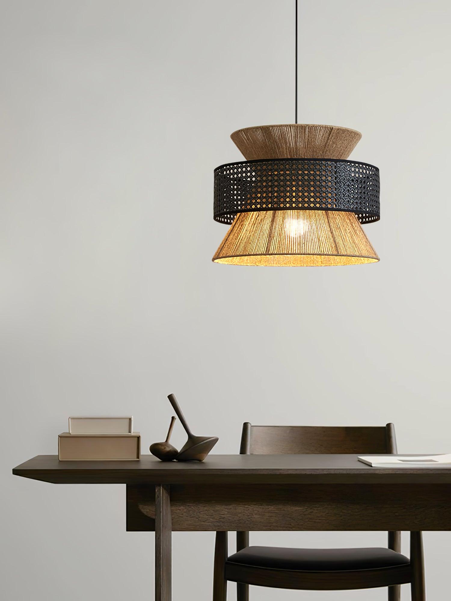 Ophelia Woven Rattan Pendant Light | Fioriscas
