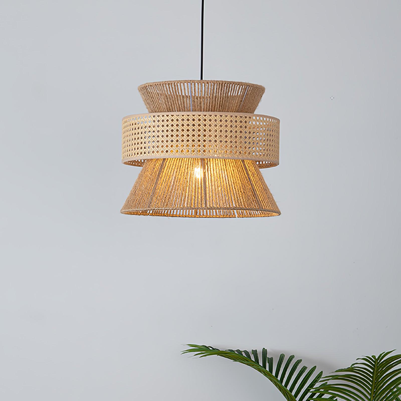 Ophelia Woven Rattan Pendant Light | Fioriscas
