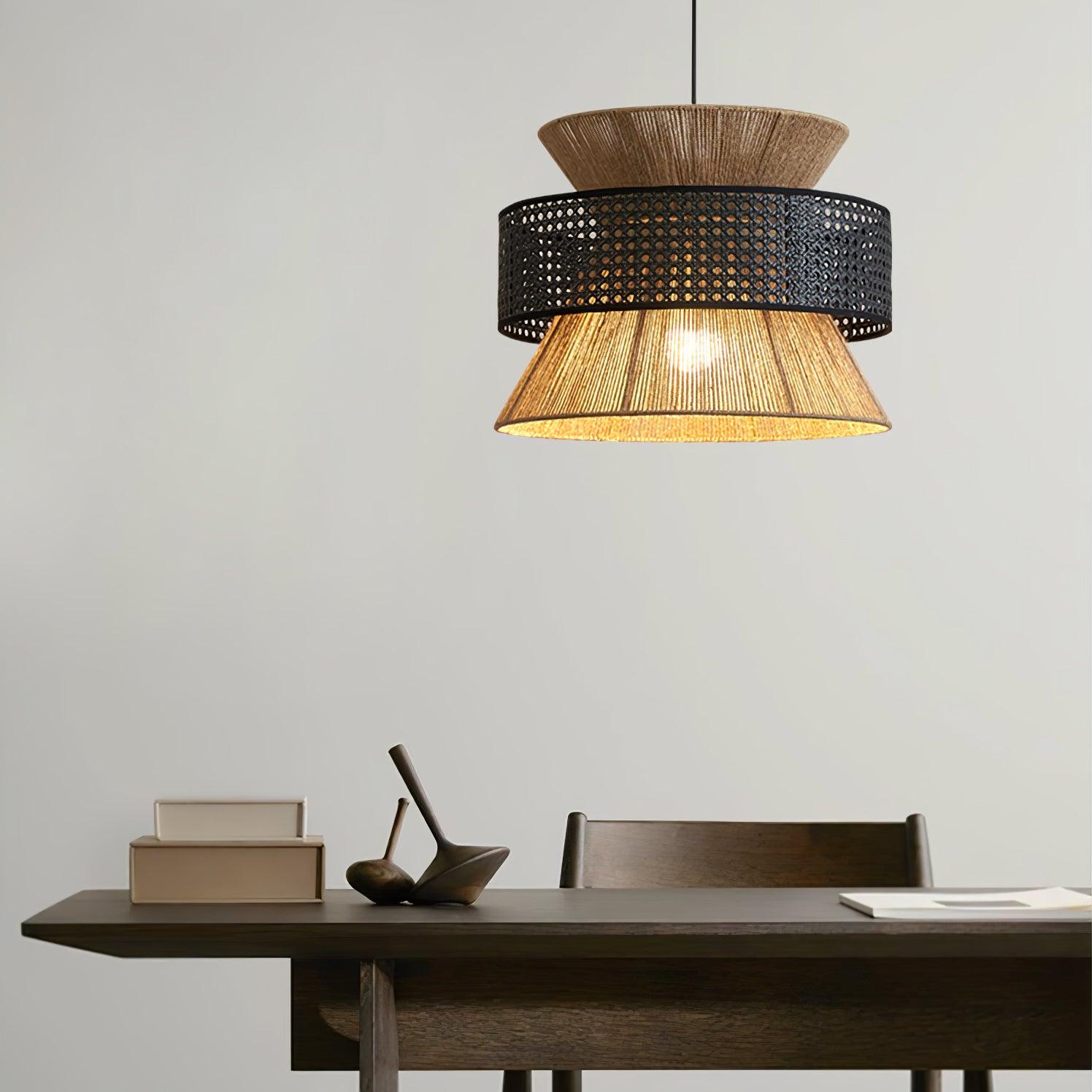 Ophelia Woven Rattan Pendant Light | Fioriscas