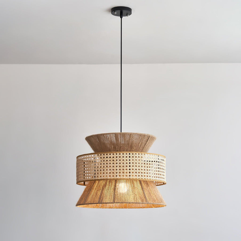 Ophelia Woven Rattan Pendant Light | Fioriscas