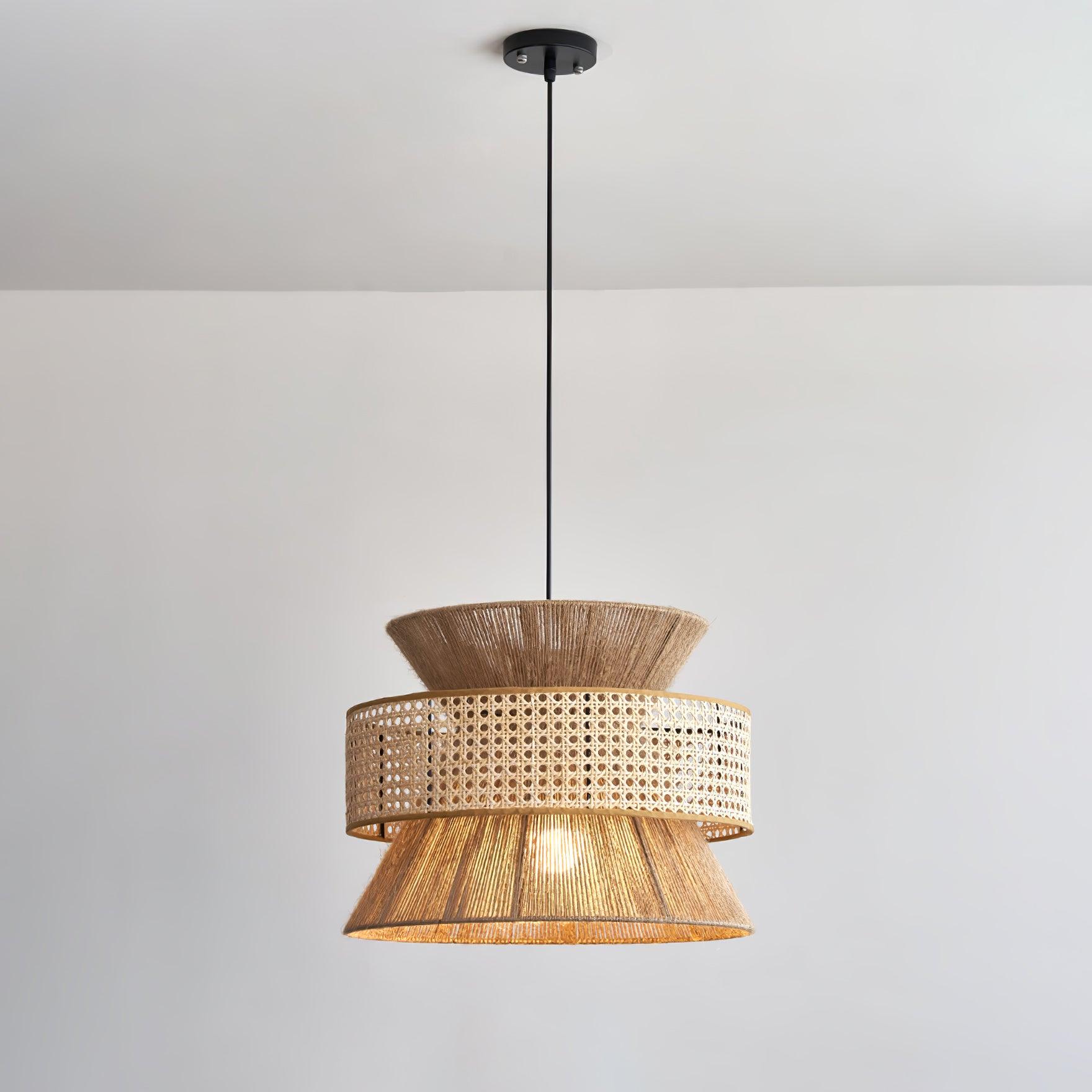 Ophelia Woven Rattan Pendant Light | Fioriscas