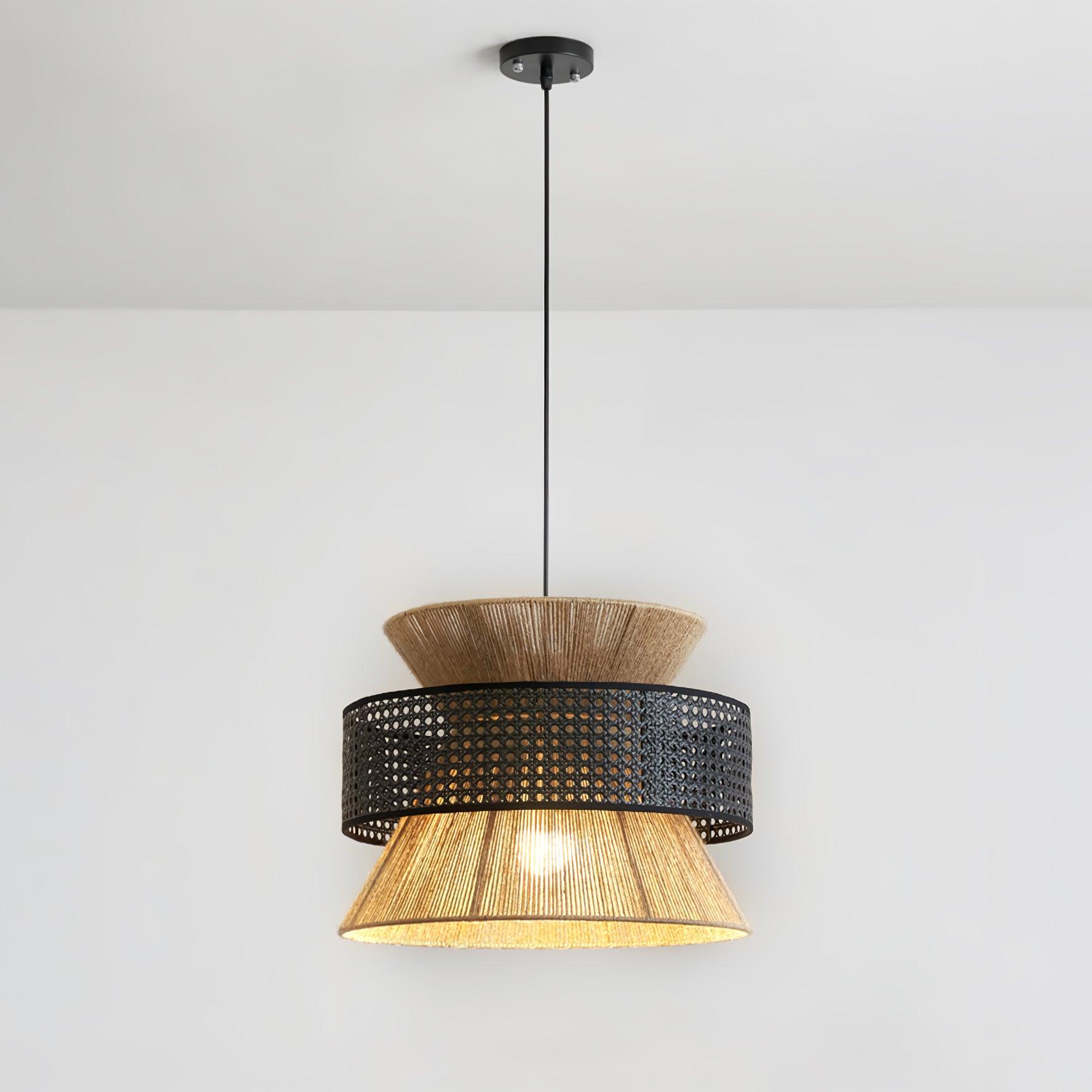 Ophelia Woven Rattan Pendant Light | Fioriscas