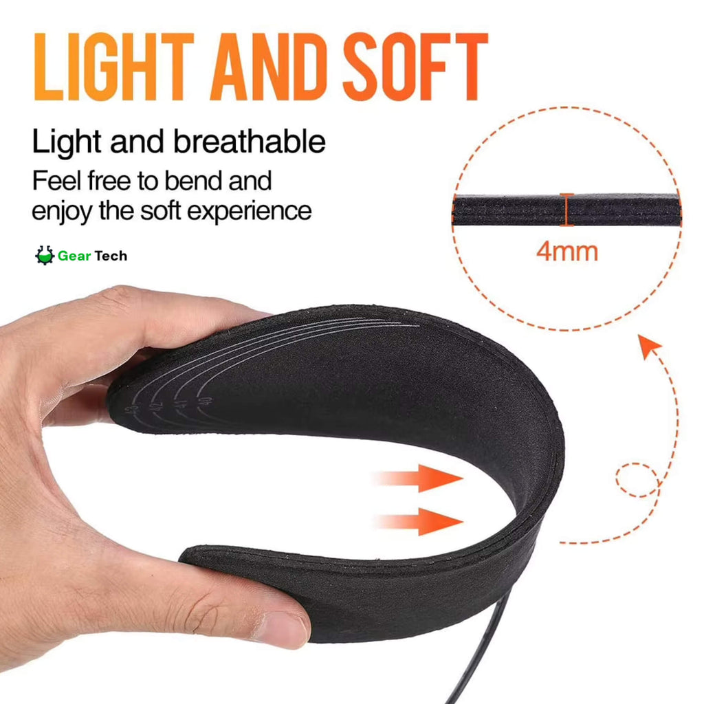 Plantillas térmicas recargables para botas con calor ajustable para los pies