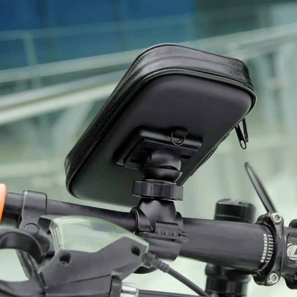 Wasserdichte Azerin-Fahrrad-Handyhalterung für Lenker, passend für 17–30 mm