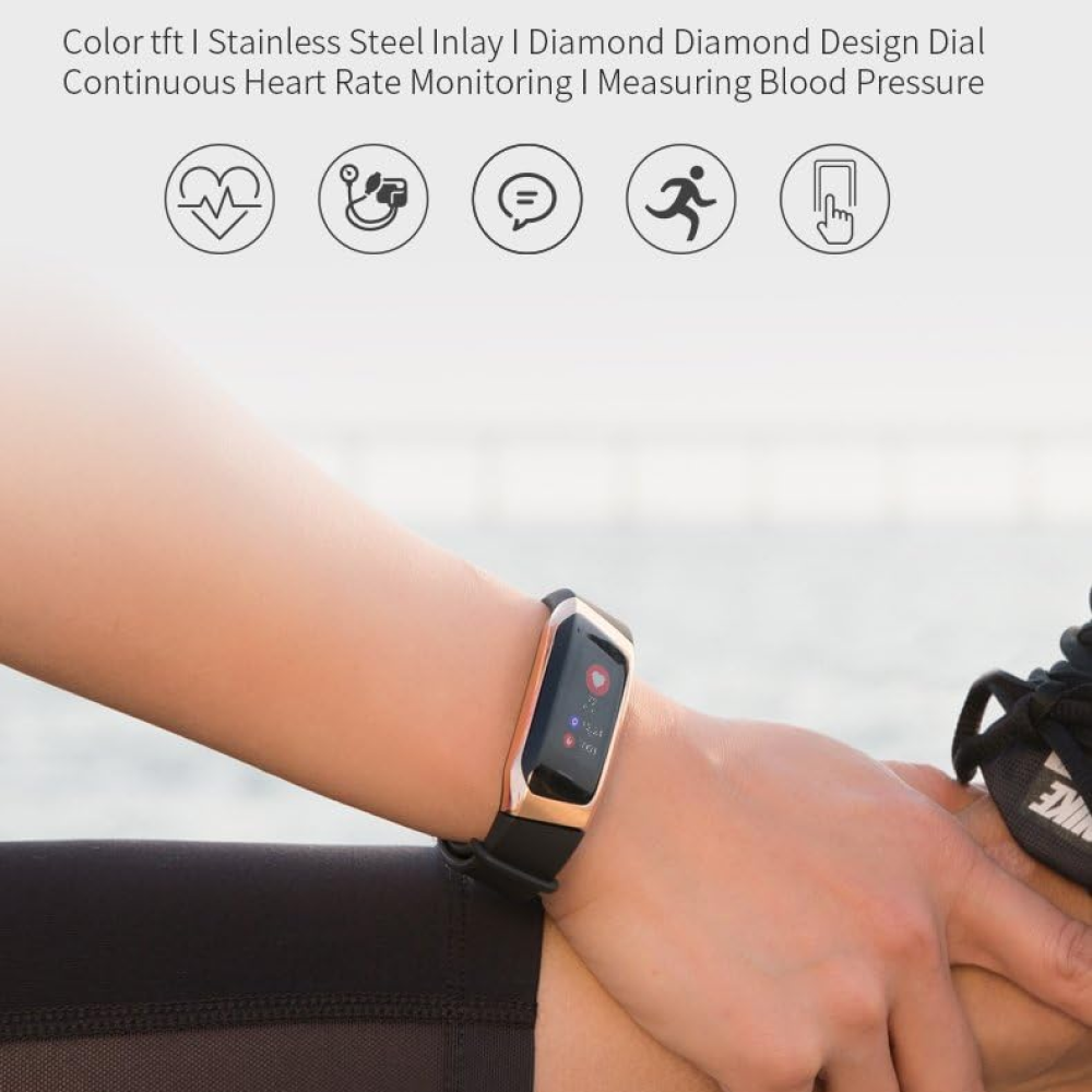 Fitness-Smartwatch zur Überwachung von Herzfrequenz, Blutdruck und Schlaf