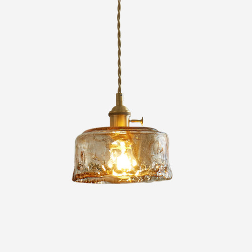 Amberlyn Vintage Amber Glass Pendant Light - Neutralighting