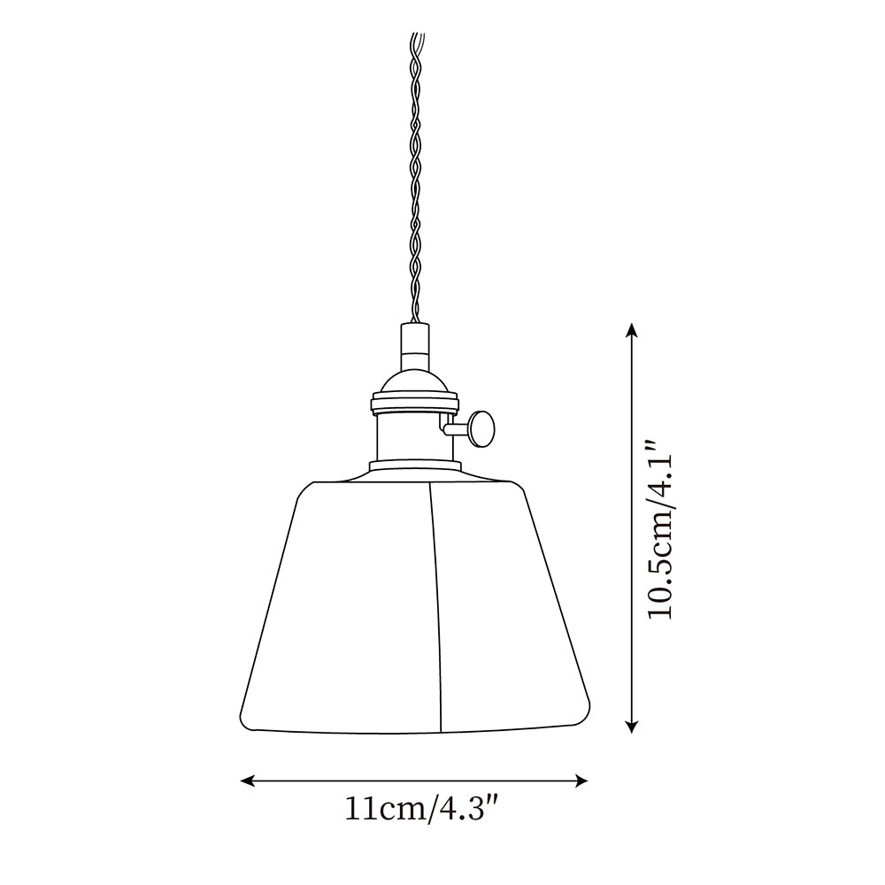 Amberlyn Vintage Amber Glass Pendant Light | Fioriscas