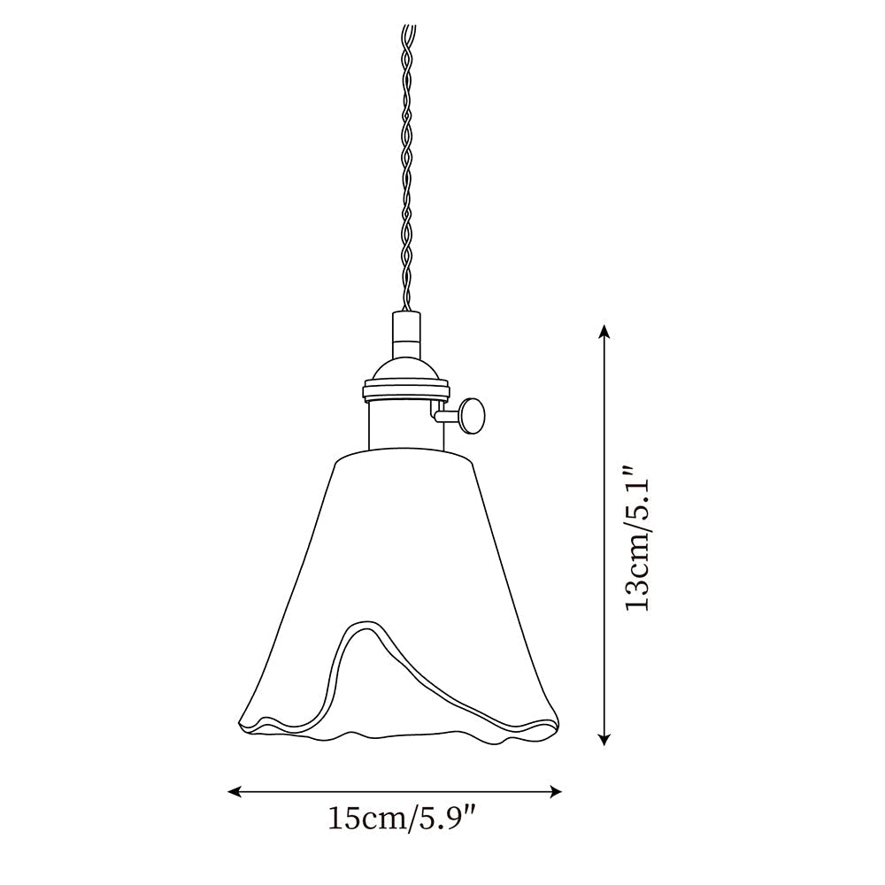 Amberlyn Vintage Amber Glass Pendant Light | Fioriscas