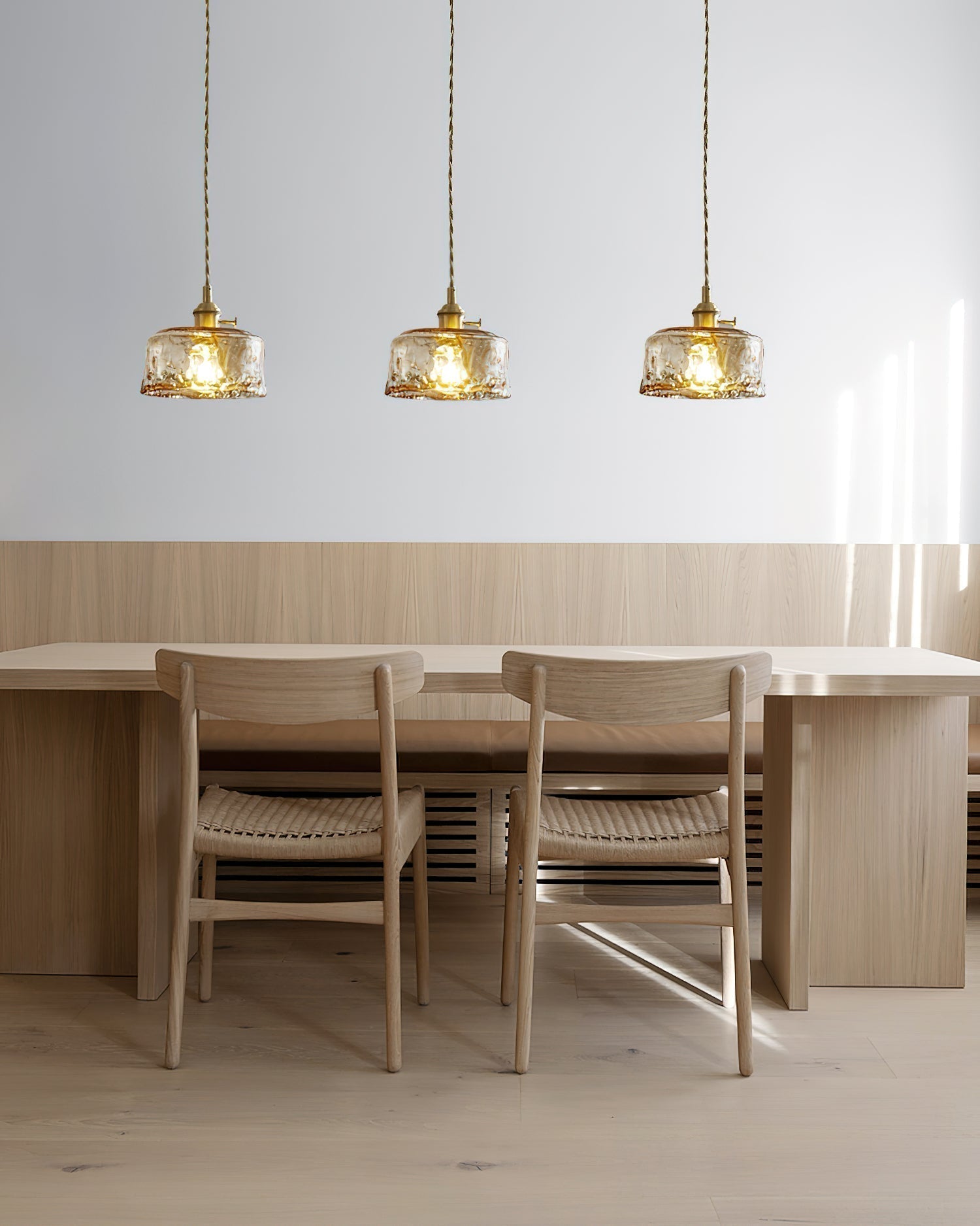 Amberlyn Vintage Amber Glass Pendant Light | Fioriscas